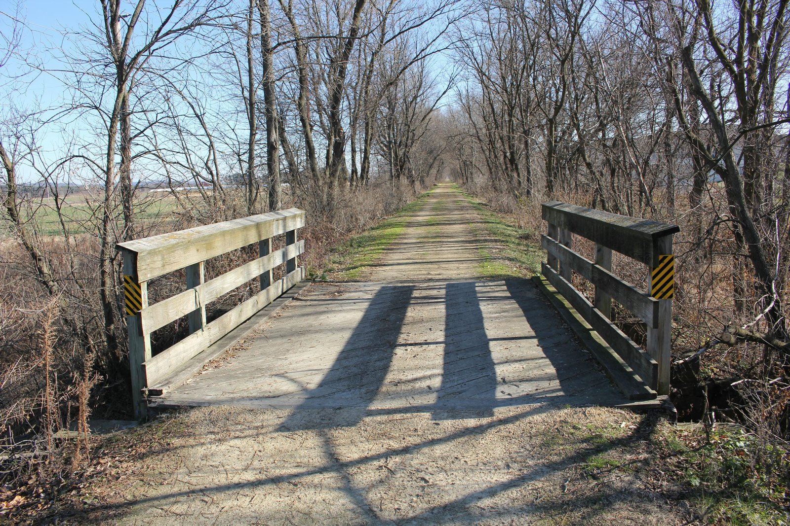 Looking east